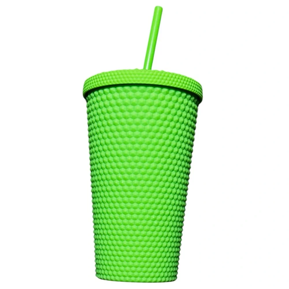 Starbucks Studded Tumbler‎ Grande 16oz Neon Green Cold Cup NWT